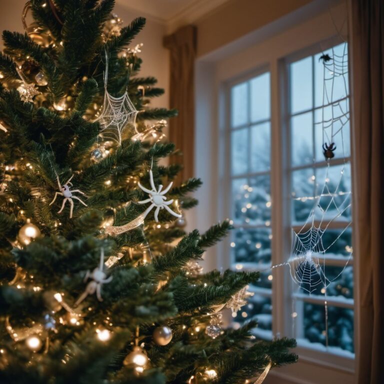 A Web of Good Luck for the Holidays with a Christmas Spider